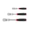 Tekton 1/4, 3/8, 1/2 Inch Drive Flex Head Comfort Grip Ratchet Set, 3-Piece (6, 8, 10-1/2 in.) SRH99121 - alternate 2
